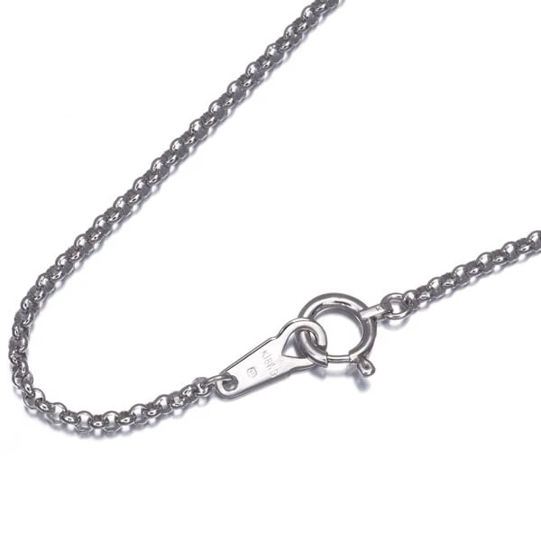 MIKIMOTO CHAIN NECKLACE ROLO 18K 750 WHITE GOLD (1 of 2)
