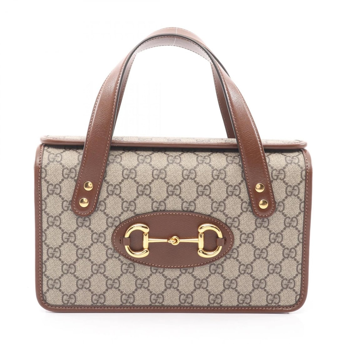 GUCCI HORSEBIT GG SUPREME HANDBAG CANVAS LEATHER (1 of 4)