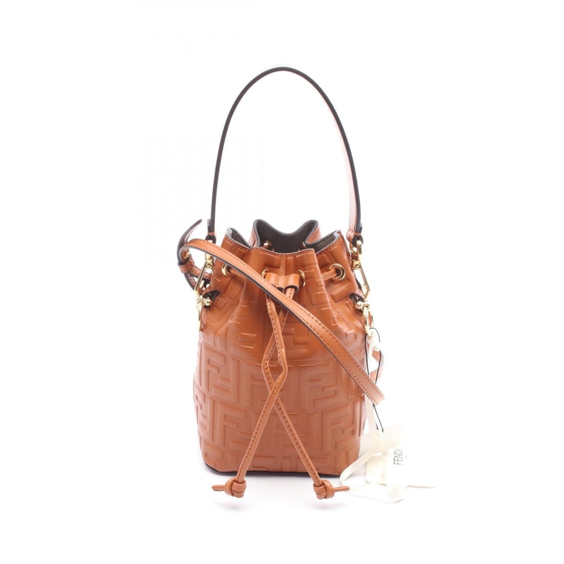 FENDI MINI MON TRESOR ZUCCA CROSSBODY HANDBAG: FENDI Mini Mon Tresor Zucca crossbody Handbag Brand: FENDI Type: Handbag Material: Exterior Material leather Color: Exterior Color Brown Size: H:18cm x W:12cm x D:10cm (H:7.1" x W:4.7" x D:3.9") Handl