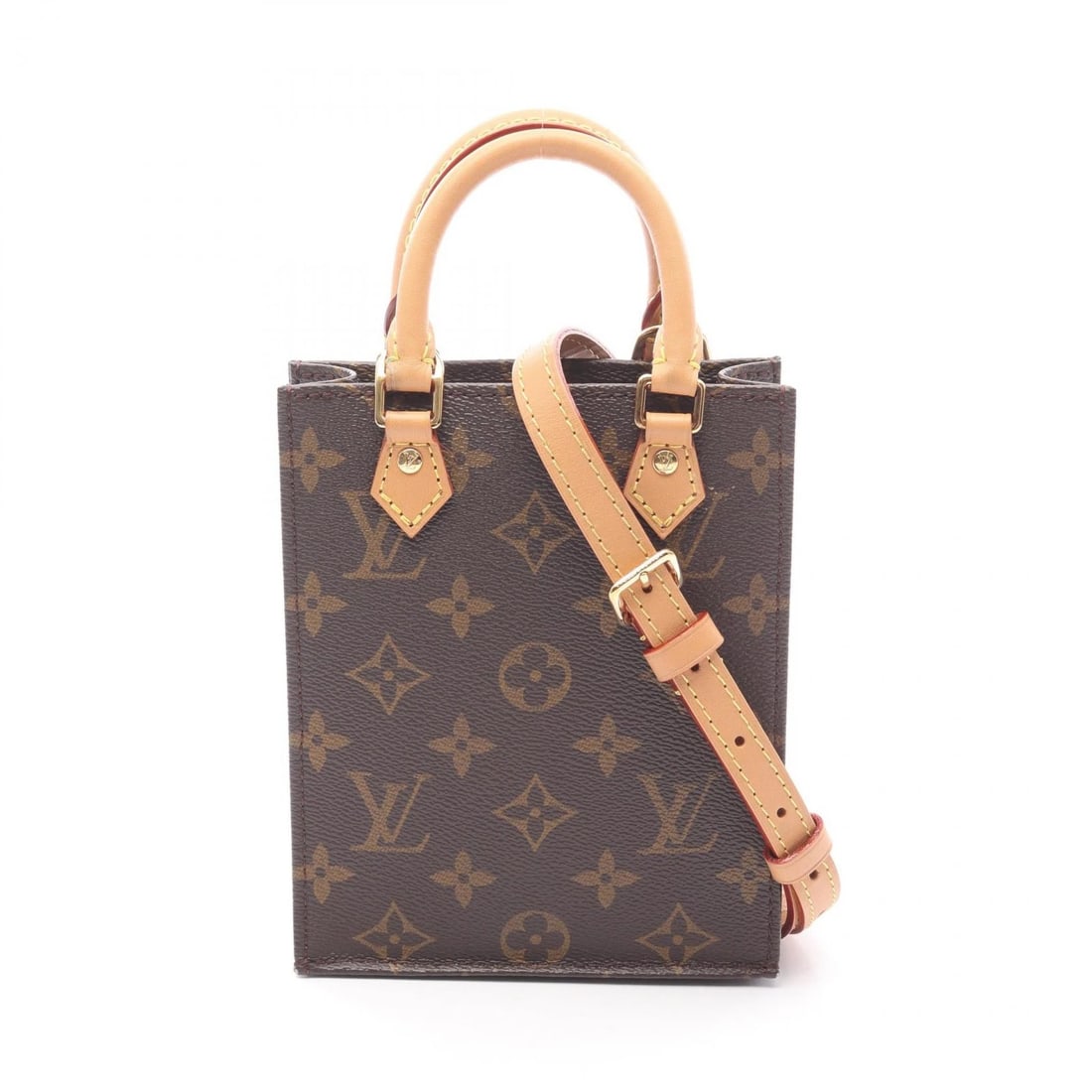 LOUIS VUITTON PETIT SAC PLAT SHOULDER HANDBAG (1 of 8)