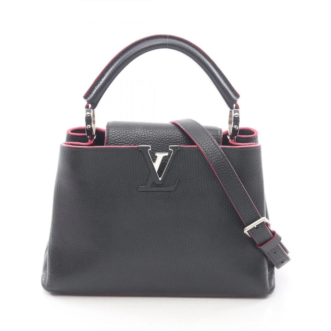 LOUIS VUITTON CAPUCINE BB CROSSBODY HANDBAG: LOUIS VUITTON Capucine BB crossbody Handbag Brand: LOUIS VUITTON Type: Handbag Material: Exterior Material Taurillon Clemence Leather × leather Color: Exterior Color Cobalt / Navy??ish colors 