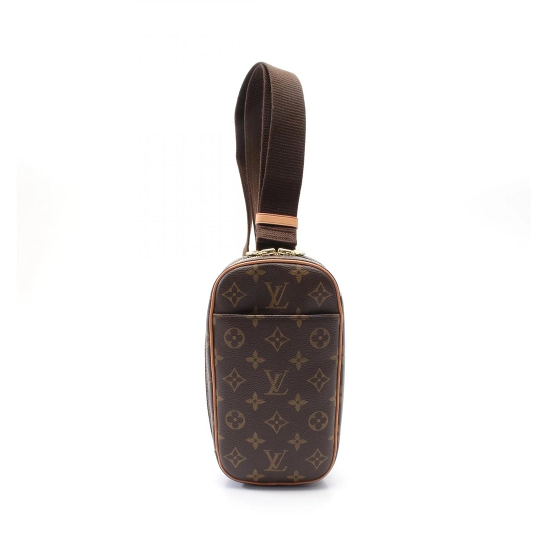 LOUIS VUITTON POCHETTE GANGE WAIST BUM BELT BAG: LOUIS VUITTON Pochette Gange Waist bum belt bag Brand: LOUIS VUITTON Type: Waist bag Body bag Material: Exterior Material PVC coated canvas Color: Exterior Color Brown Size: H:22cm x W:12cm x D:4cm (H