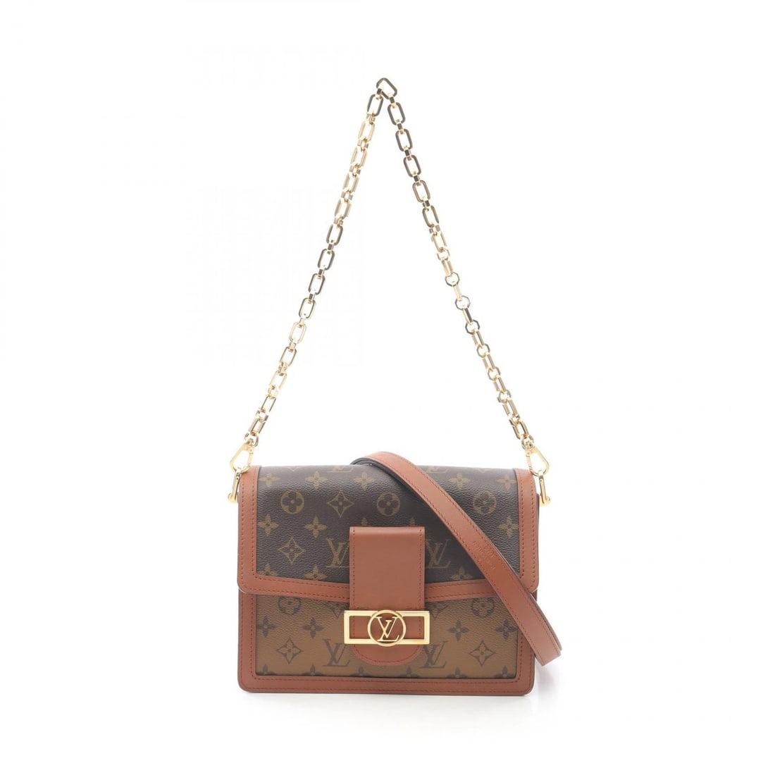 LOUIS VUITTON DAUPHINE MM CHAIN SHOULDER BAG (1 of 5)