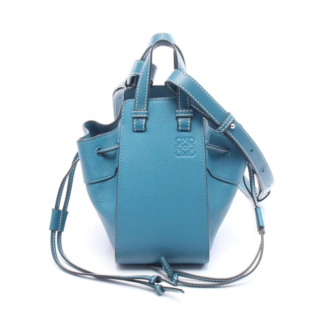 LOEWE MINI HAMMOCK DRAWSTRING 2WAY SHOULDER HANDBAG (1 of 4)