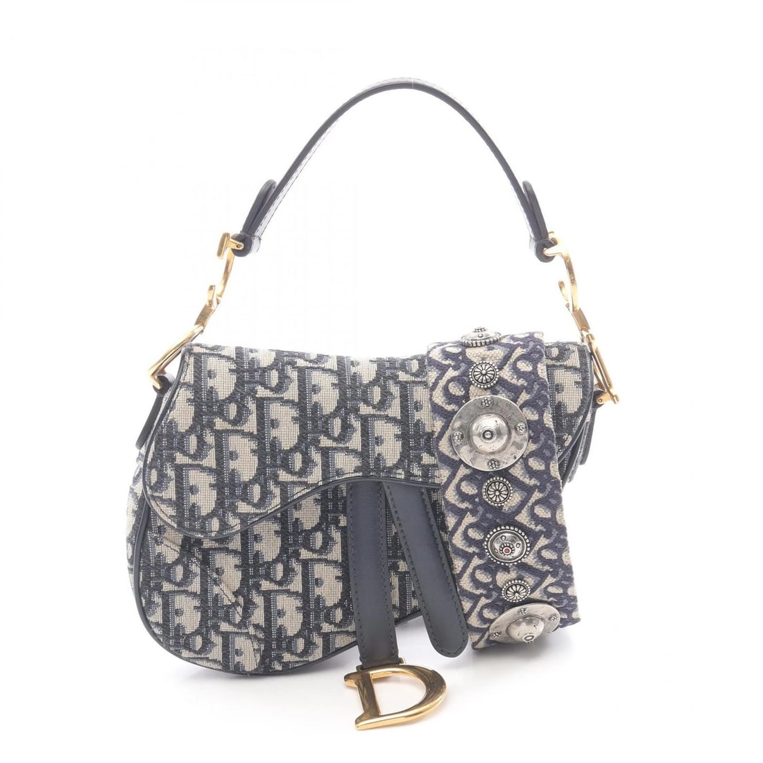 CHRISTIAN DIOR MINI SADDLE OBLIQUE CROSSBODY HANDBAG (1 of 3)