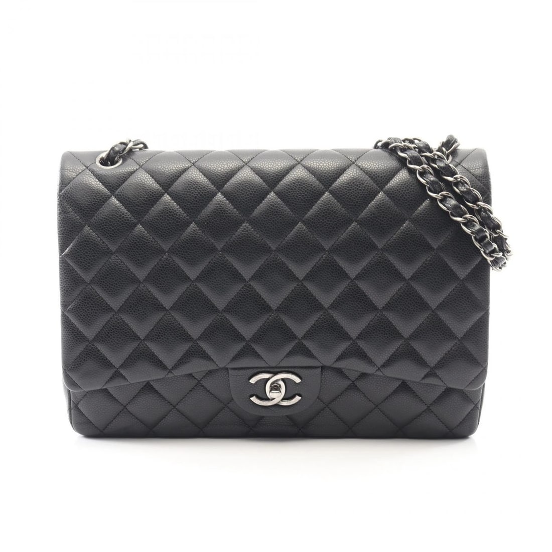 CHANEL JUMBO MATELASSE 34 W FLAP CHAIN SHOULDER HANDBAG (1 of 9)