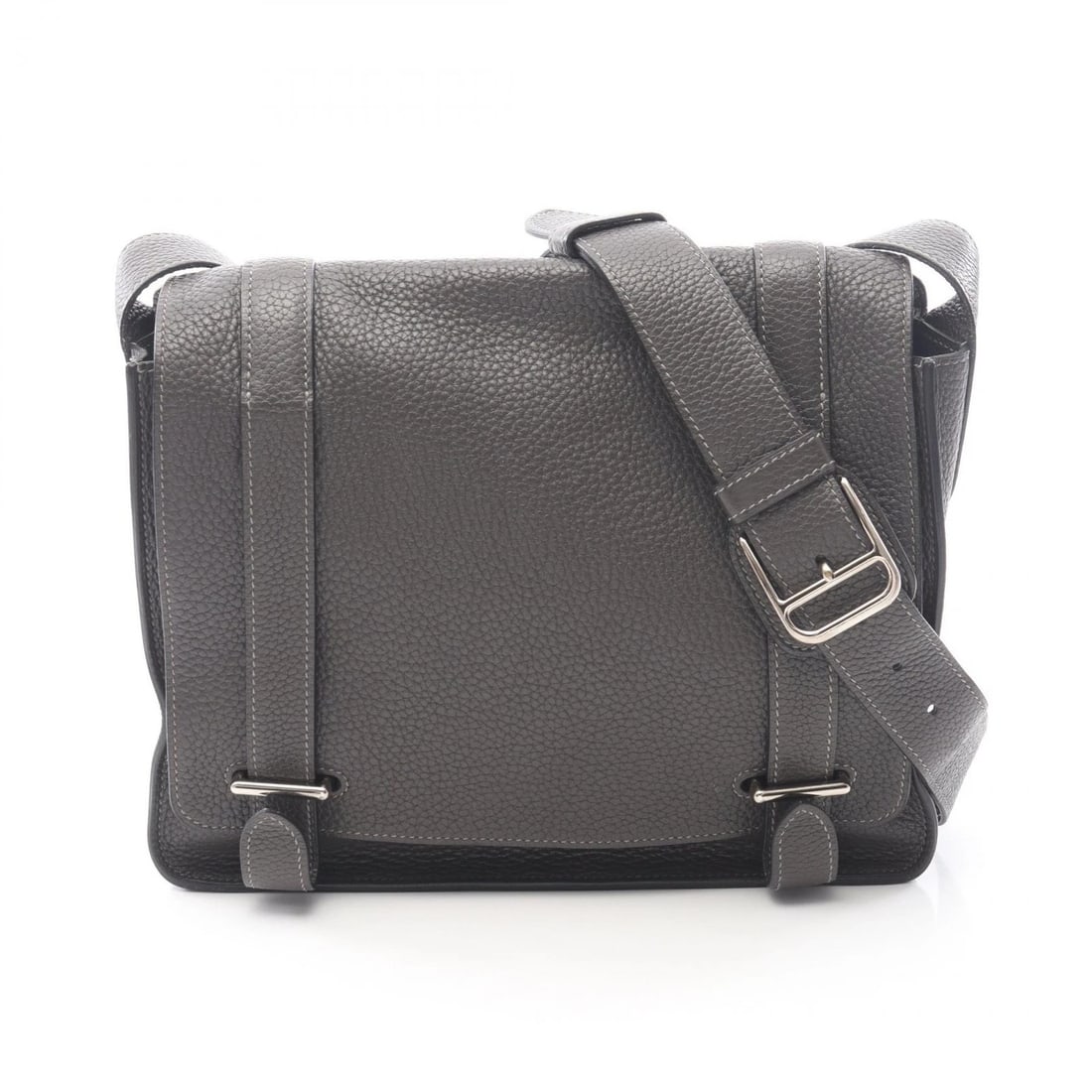 HERMES STEVE CAPORAL 27 SHOULDER CROSSBODY: HERMES Steve Caporal 27 Shoulder crossbody Brand: HERMES Type: Shoulder Bag Material: Exterior Material Taurillon Clemence × leather × Taurillon Clemence Color: Exterior Color Vert gris / Gray??i
