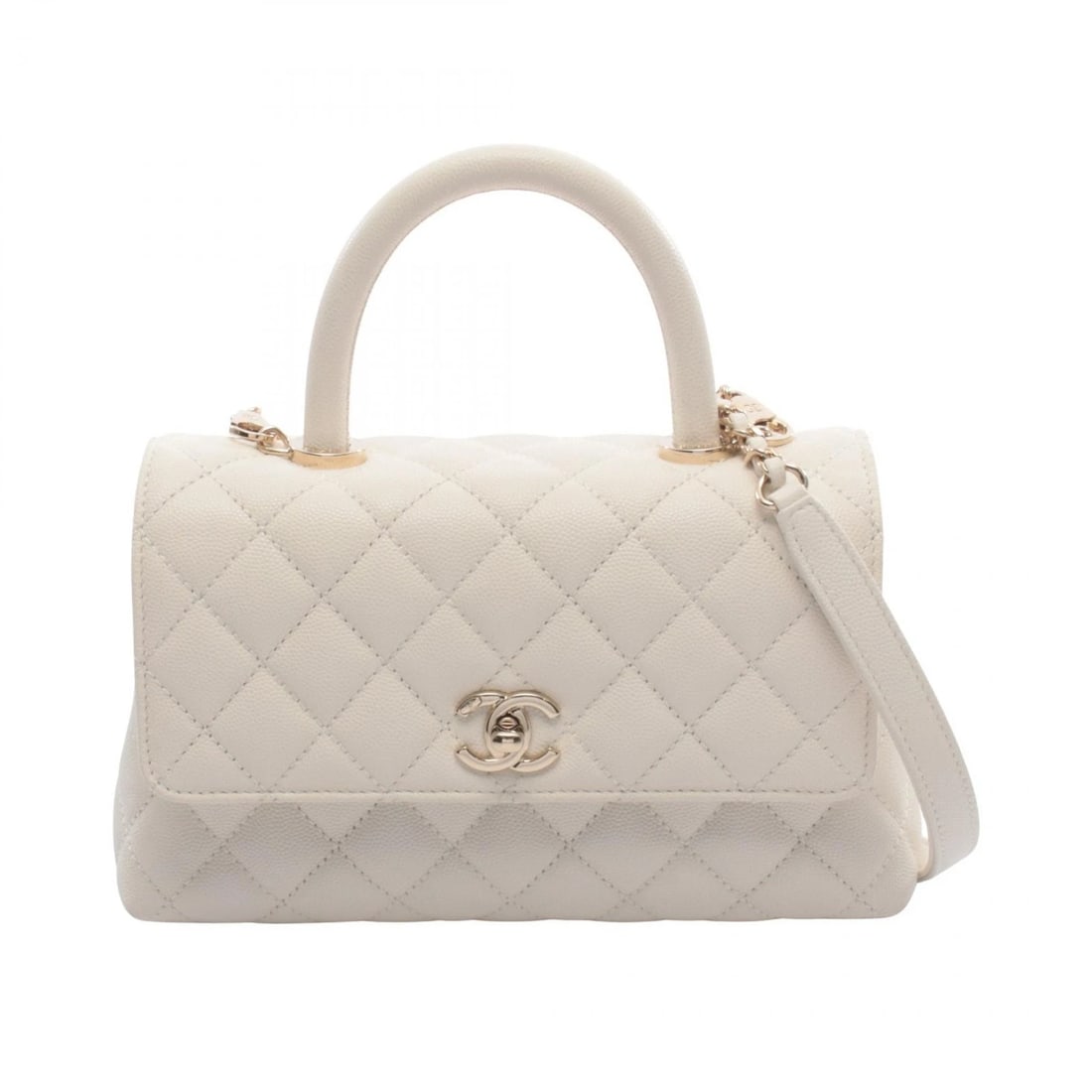 CHANEL COCO HANDLE FLAP MATELASSE CHAIN SHOULDER HANDBAG (1 of 4)