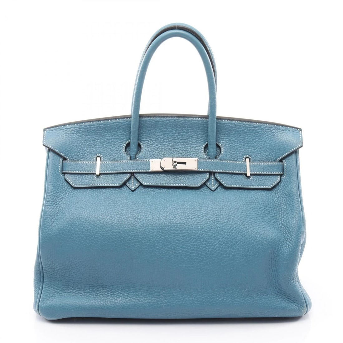 HERMES BIRKIN 35 HANDBAG I CLEMENCE LEATHER BLUE: HERMES Birkin 35 Handbag I Clemence leather Blue Brand: HERMES Type: Handbag Material: Exterior Material leather Color: Exterior Color Blue Size: H:28cm x W:35cm x D:18cm (H:11.0" x W:13.8" x D:7.1") 