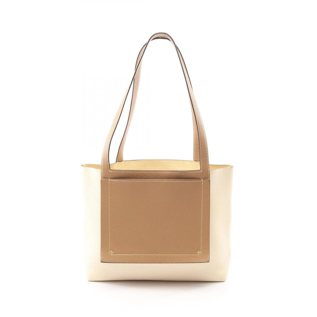 HERMES CABASELIER 31 SHOULDER TOTE BAG: HERMES Cabaselier 31 Shoulder Tote Bag Brand: HERMES Type: Tote Bag Material: Exterior Material Taurillon Clemence × leather Color: Exterior Color Nata / Beige??ish colors × Brown??ish colors ×