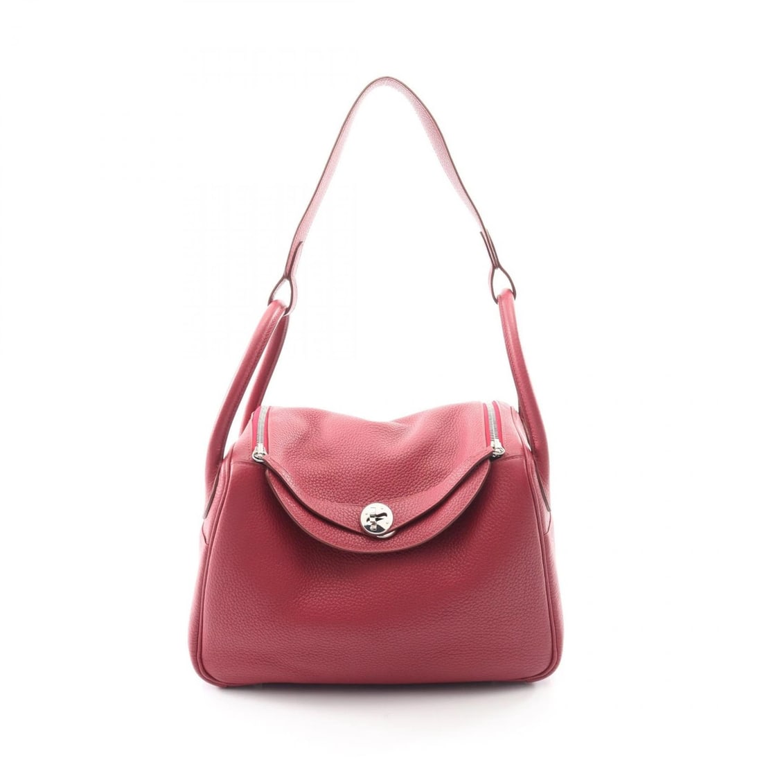 HERMES LINDY 30 SHOULDER HANDBAG CLEMENCE LEATHER (1 of 5)