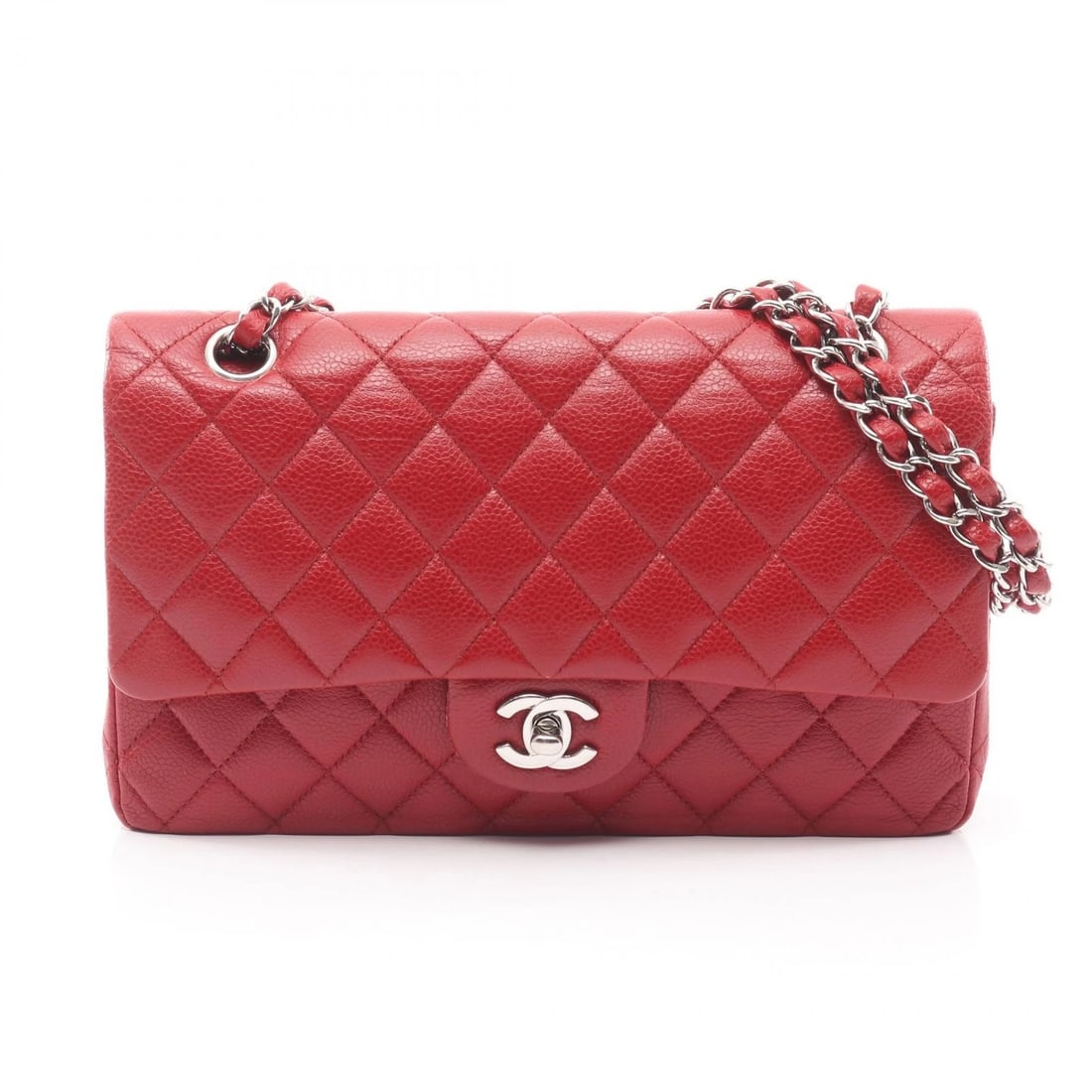 CHANEL MATELASSE W FLAP CHAIN SHOULDER BAG: CHANEL Matelasse W flap chain Shoulder Bag Brand: CHANEL Type: Shoulder Bag Material: Exterior Material leather Color: Exterior Color Red Size: H:16cm x W:25cm x D:6.5cm (H:6.3" x W:9.8" x D:2.6")