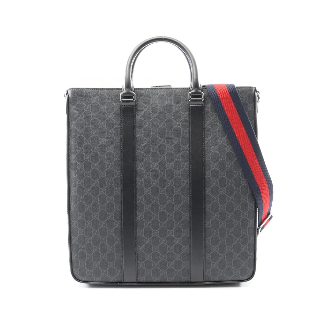 GUCCI GG LARGE SHOULDER TOTE BAG: GUCCI GG Large Shoulder Tote Bag Brand: GUCCI Type: Tote Bag Material: Exterior Material PVC coated canvas × leather Color: Exterior Color Black??ish colors Size: H:38cm x W:36cm x D:6cm (H:15.0"