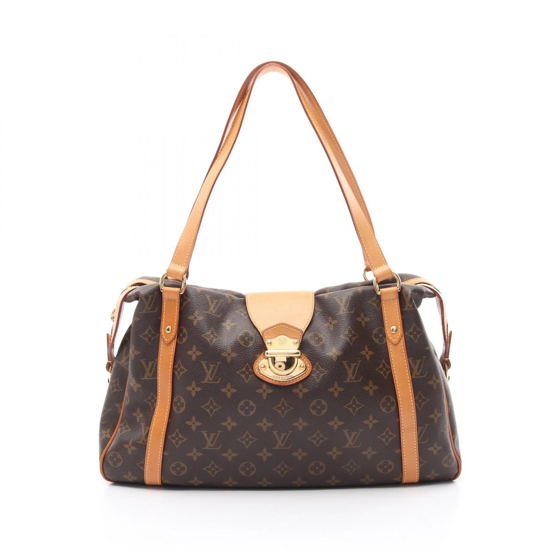 LOUIS VUITTON STRESA PM SHOULDER BAG: LOUIS VUITTON Stresa PM Shoulder Bag Brand: LOUIS VUITTON Type: Shoulder Bag Material: Exterior Material Monogram × PVC coated canvas × leather Color: Exterior Color Brown??ish colors Size: