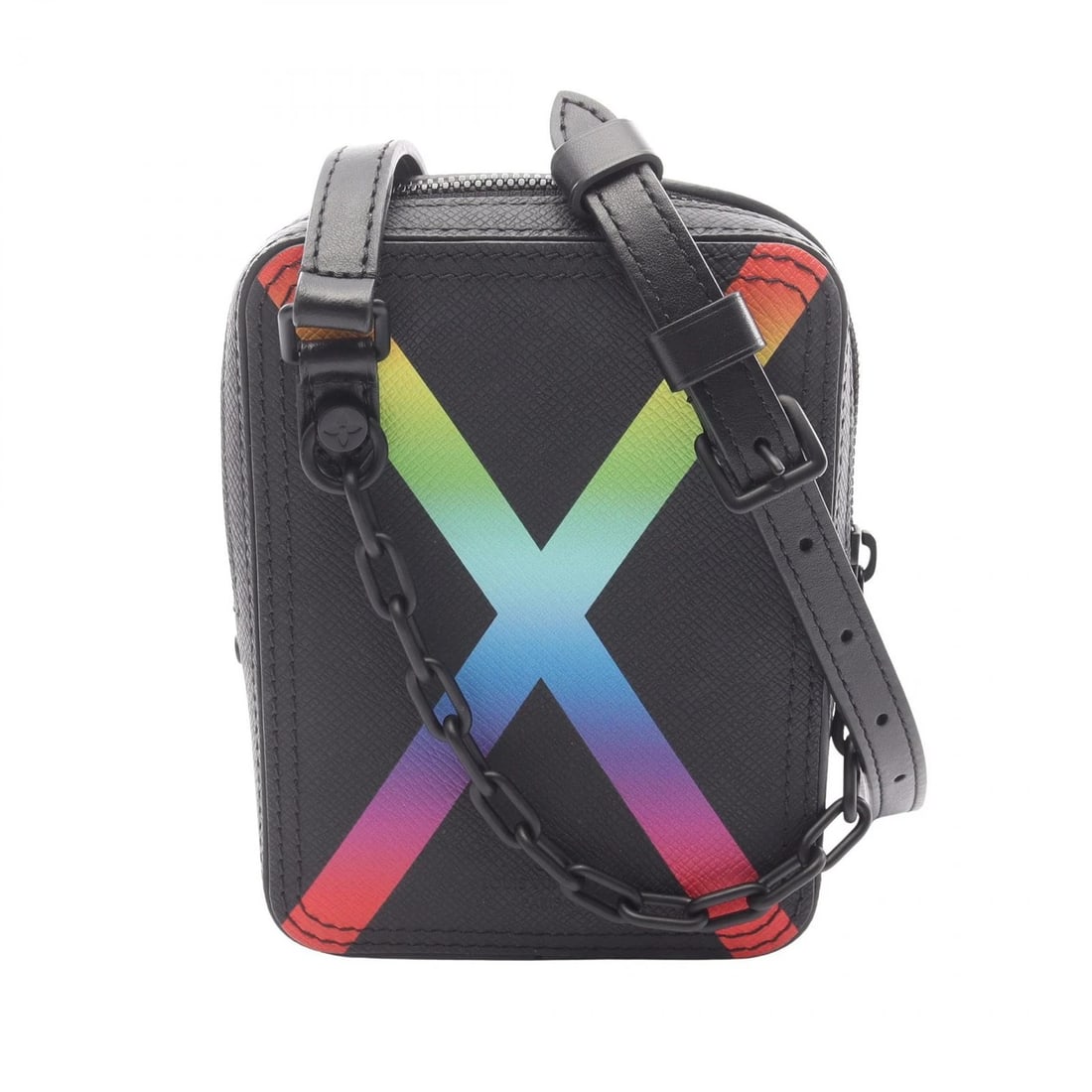 LOUIS VUITTON DANUBE MESSENGER SHOULDER CROSSBODY BAG: LOUIS VUITTON Danube Messenger Shoulder crossbody Bag Brand: LOUIS VUITTON Type: Shoulder Bag Material: Exterior Material Taiga × leather Color: Exterior Color Black / Black??ish colors Size: