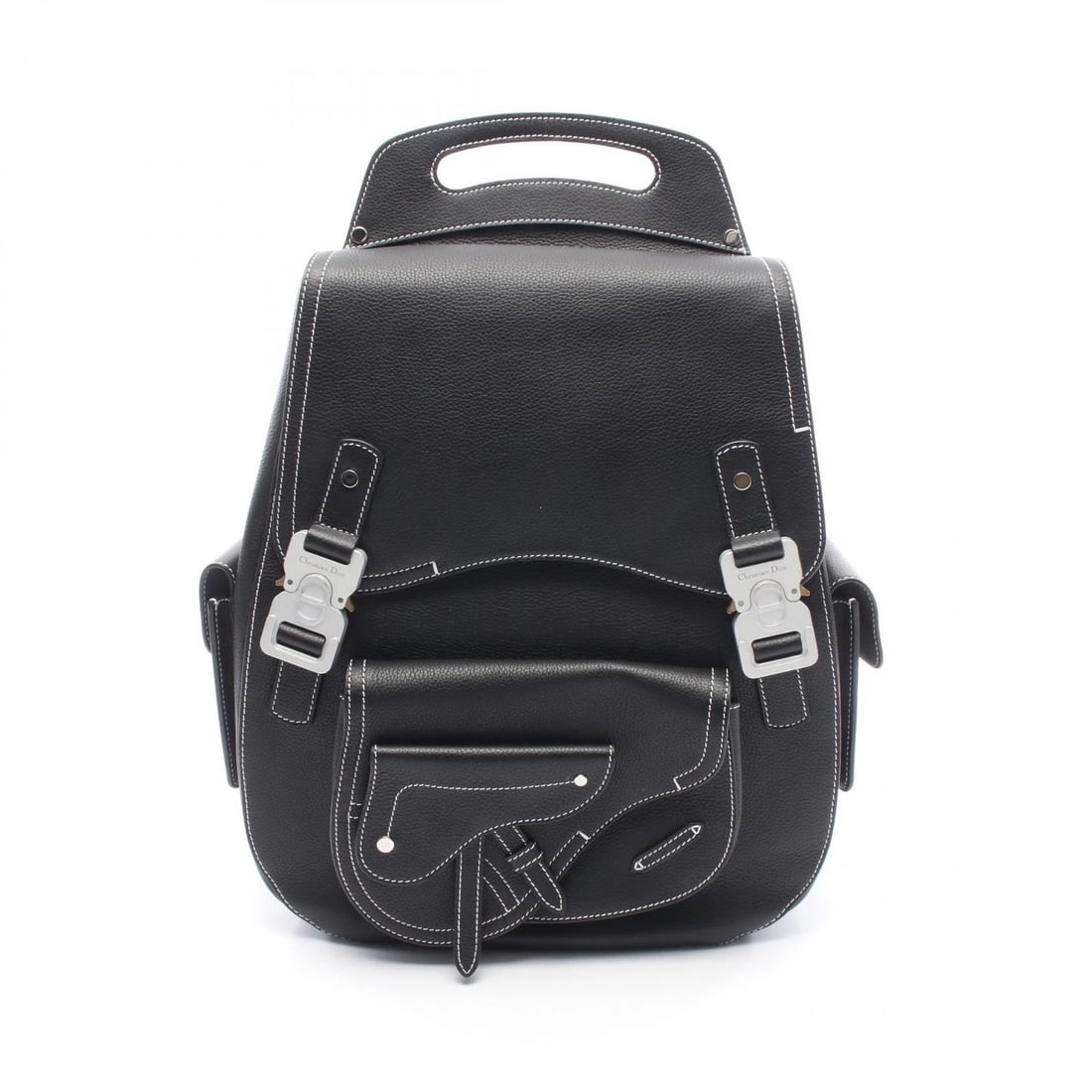 CHRISTIAN DIOR GALLOP MAXI BACKPACK LEATHER BLACK (1 of 6)