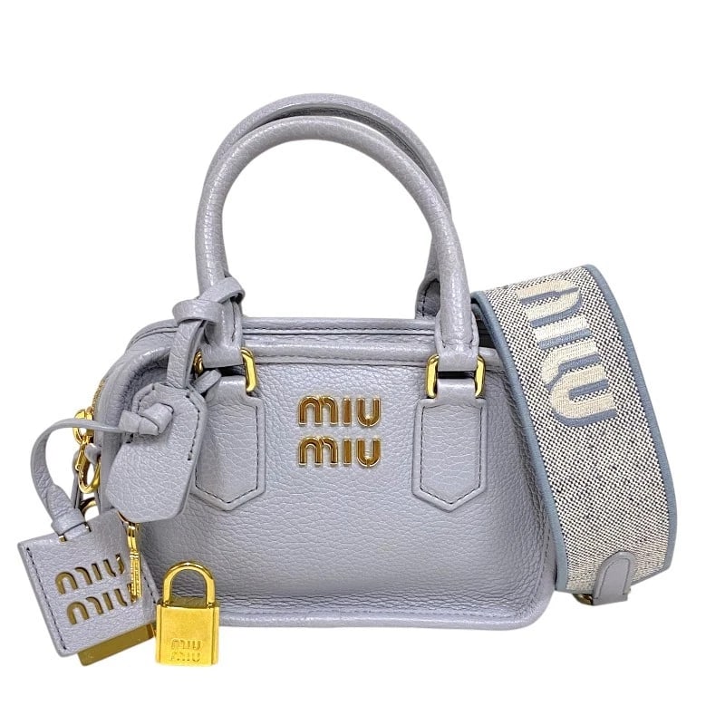 MIU MIU ARCADI LEATHER BAG HANDBAG (1 of 6)