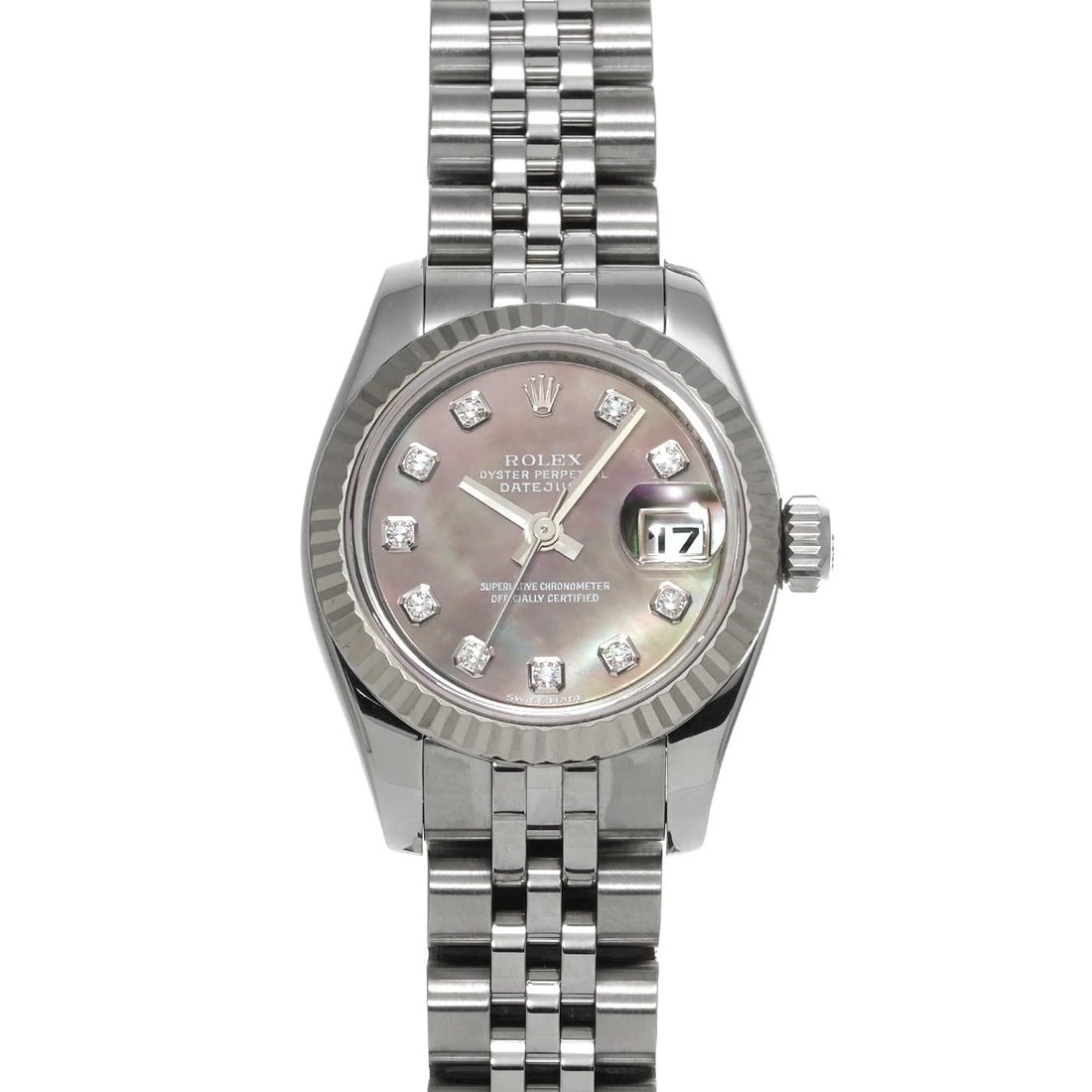 ROLEX DATEJUST BLACK SHELL DIAMOND WATCH: ROLEX Datejust Black shell diamond WATCH Brand: ROLEX Type: Wristwatch Material: Band Material Stainless steel, Case Material Stainless steel Color: Dial Color Black shell/diamond Size: ??Case? H/