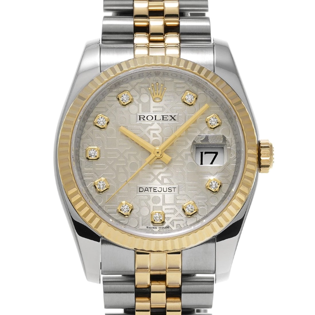 ROLEX DATEJUST SILVER COMPUTER DIAMOND WATCH: ROLEX Datejust Silver computer diamond WATCH Brand: ROLEX Type: Wristwatch Material: Band Material Yellow Gold/Stainless steel, Case Material Stainless steel Color: Dial Color Silver computer/diamond 