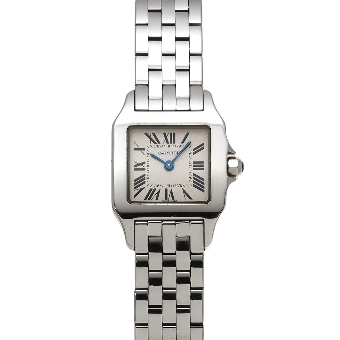 CARTIER SANTOS DEMOISELLE WHITE WATCH: CARTIER Santos Demoiselle white WATCH Brand: CARTIER Type: Wristwatch Material: Band Material Stainless steel, Case Material Stainless steel Color: Dial Color white Size: ??Case? H/about 28mm W/ab