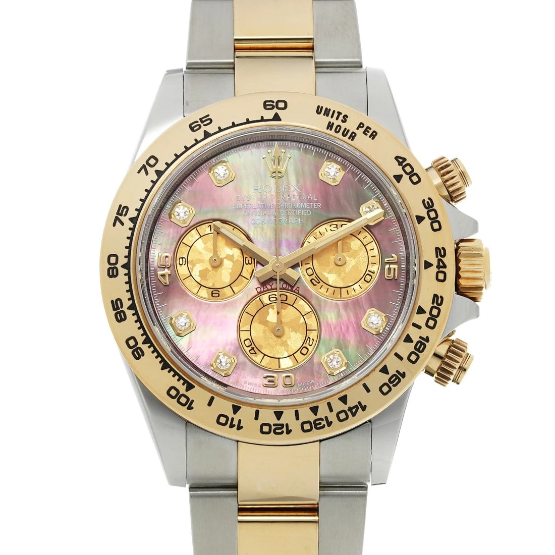 ROLEX COSMOGRAPH DAYTONA BLACK SHELL DIAMOND WATCH (1 of 4)