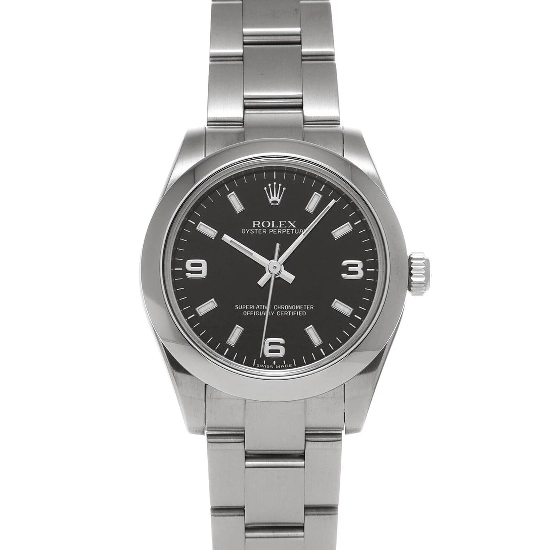 ROLEX OYSTER PERPETUAL BLACK WATCH (1 of 4)