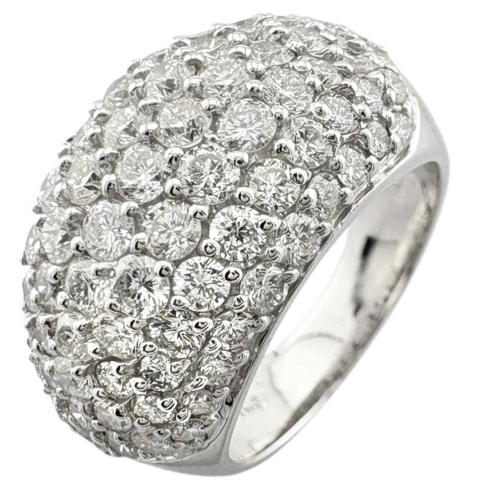 PONTE VECCHIO RING K18 WHITE GOLD DIAMOND: Ponte Vecchio Ring K18 white gold diamond Brand: Ponte Vecchio Type: Ring Material: K18 white gold Color: Silver Size: US 3 7/8 Accessories: None Accessories Notice: When purchasing pre-ow