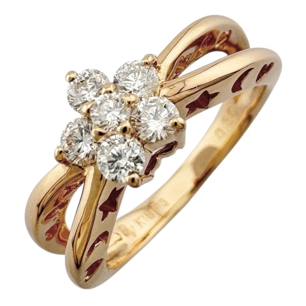 PONTE VECCHIO RING K18 PINK GOLD DIAMOND (1 of 4)