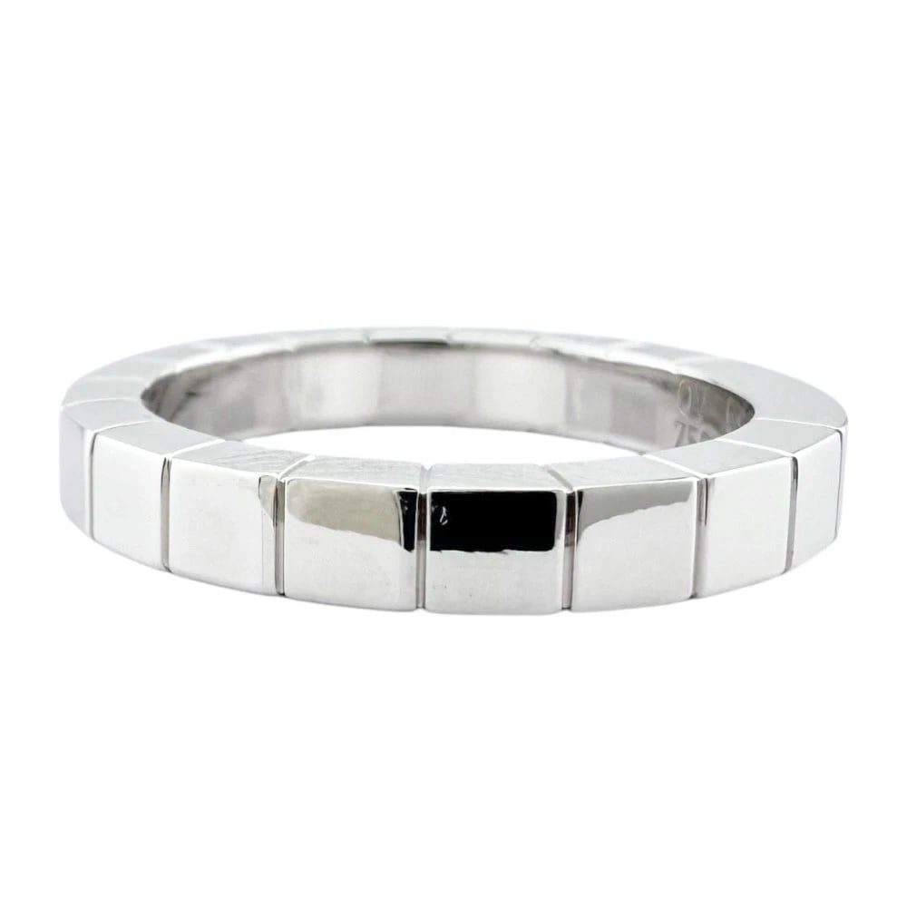 CARTIER RING K18 WHITE GOLD DIAMOND LANIERE (1 of 3)
