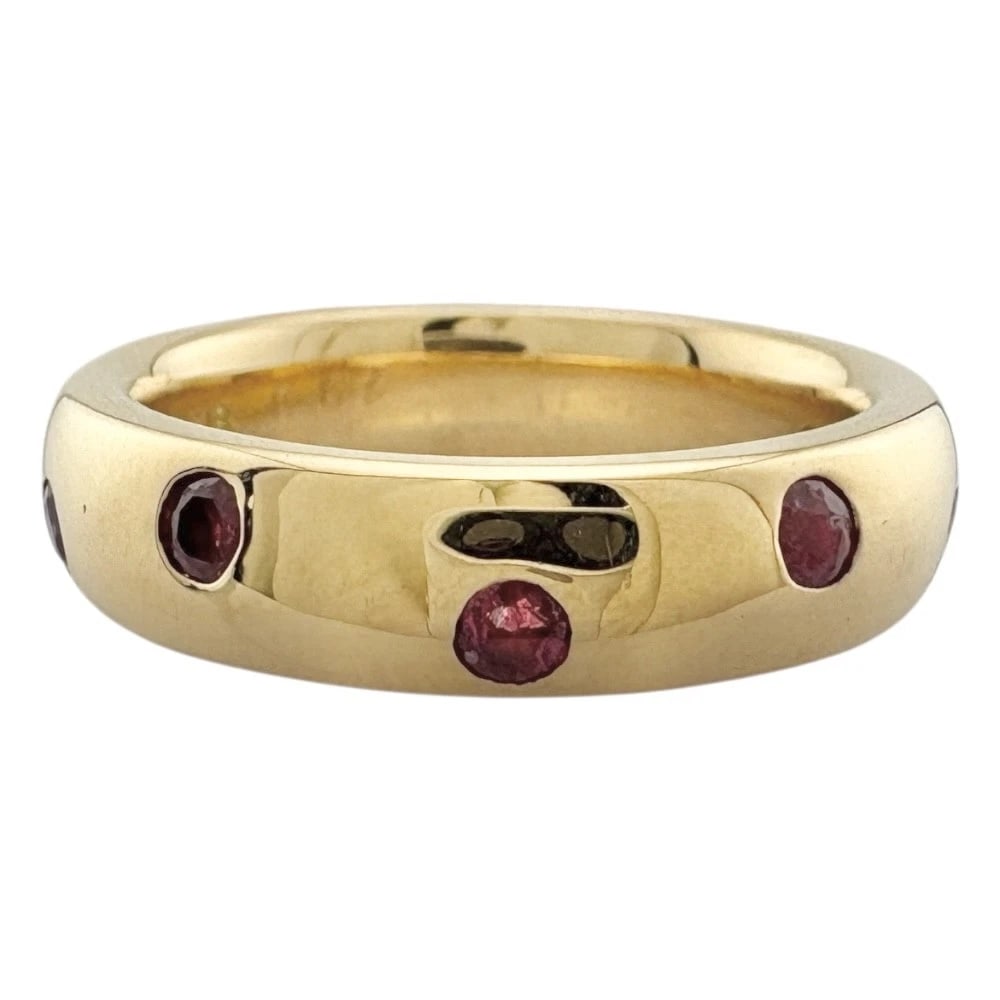 RING K18 YELLOW GOLD RUBY - 2