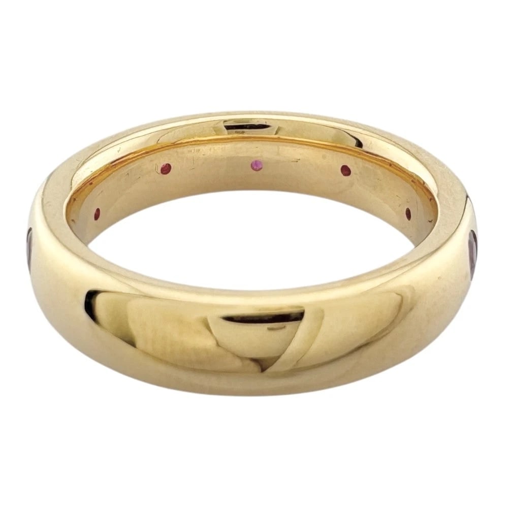 RING K18 YELLOW GOLD RUBY - 4