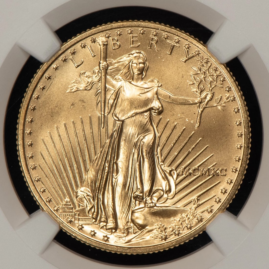 1990 G$25 1/2 OZ GOLD AMERICAN EAGLE (1 of 2)