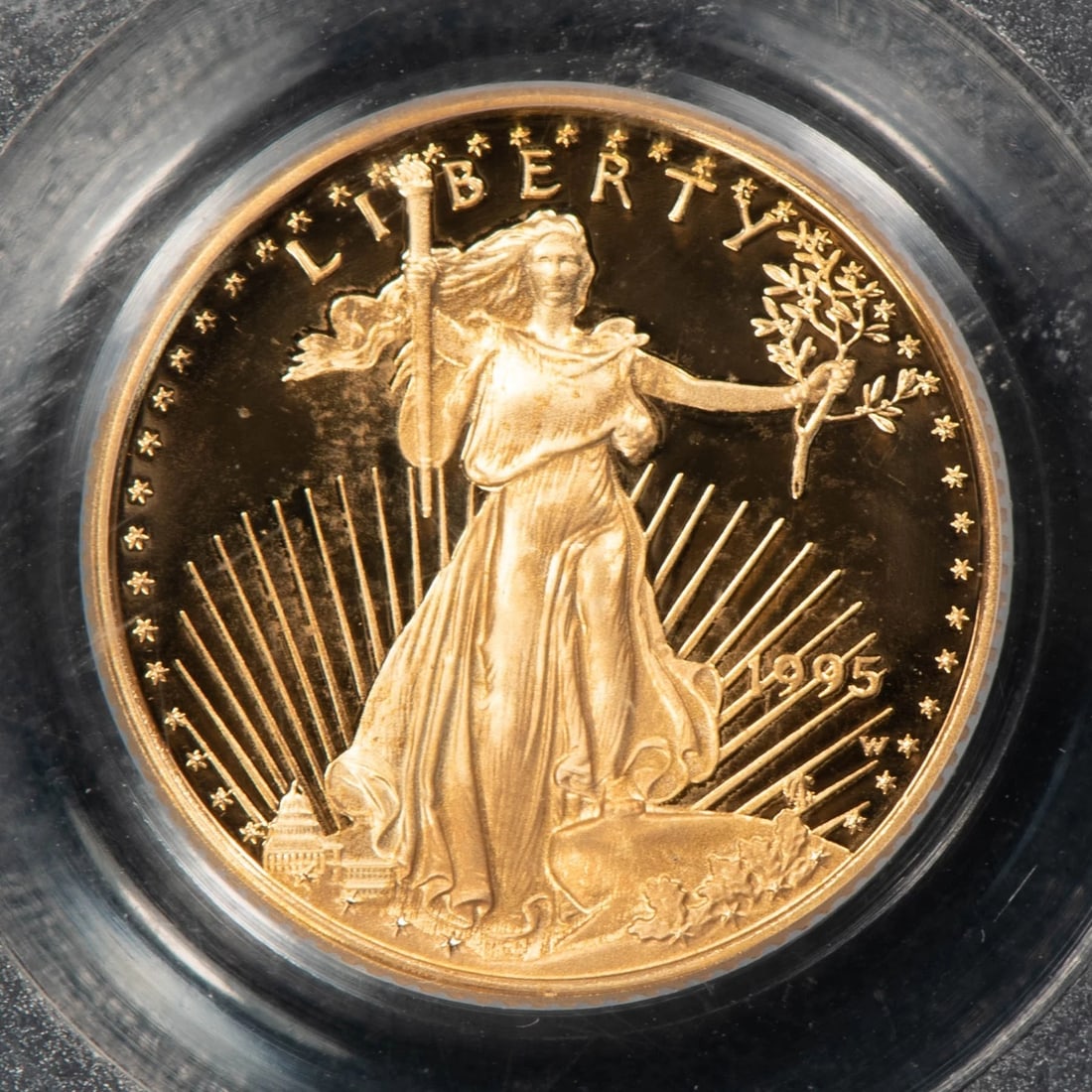 1995-W G$5 1/10 OZ GOLD AMERICAN EAGLE PROOF (1 of 2)