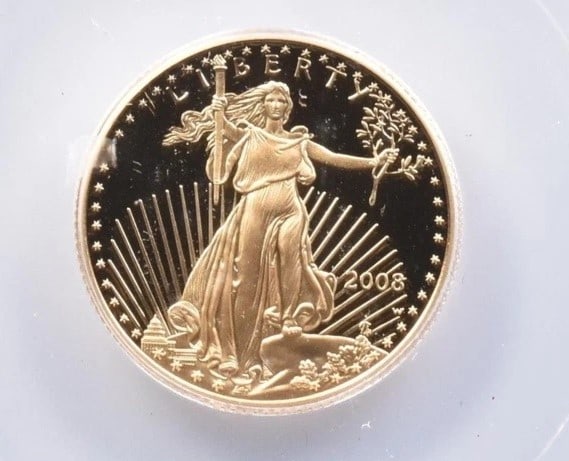 2008-W $10 AMERICAN GOLD EAGLE (1 of 2)