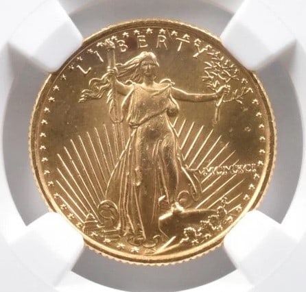 1991 $10 AMERICAN GOLD EAGLE (1 of 2)