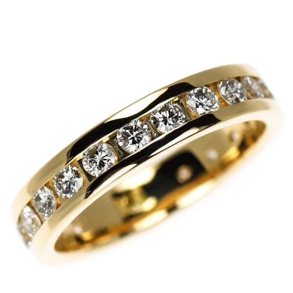 K18YG SEMI-ETERNITY DIAMOND RING (1 of 2)