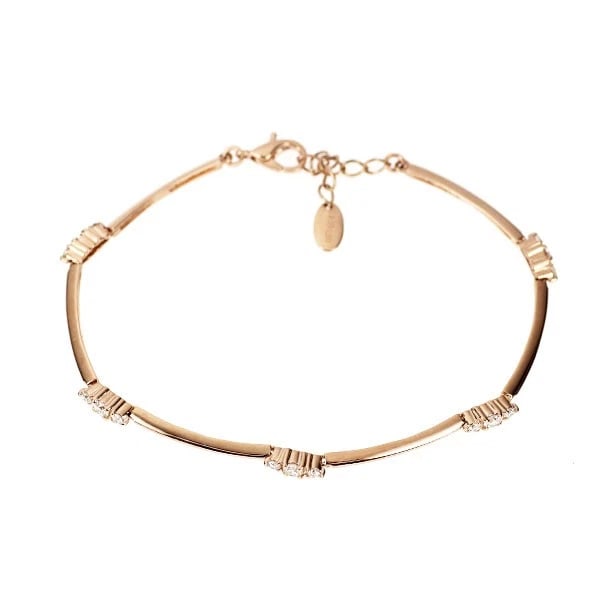 K18PG DIAMOND BRACELET: K18PG diamond bracelet Brand: None Type: bracelets Material: K18PG Color: PG Size: Length18.5 cm Accessories: None Accessories Notice: When purchasing pre-owned goods, please refer to the