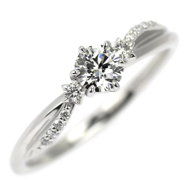 STAR JEWELRY PT950 DIAMOND RING: Star Jewelry Pt950 Diamond Ring Brand: star jewelry Type: ring Material: Pt950 Main Stone/Creation Natural Color: Silver Size: 5.5 - 5.75 US Accessories: None Accessories Notice: When