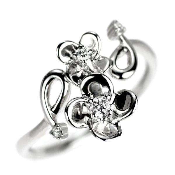 K18WG DIAMOND RING: K18WG diamond ring Brand: None Type: ring Material: K18WG Color: WG Size: 6 US Accessories: None Accessories Notice: When purchasing pre-owned goods, please refer to the photos of the item