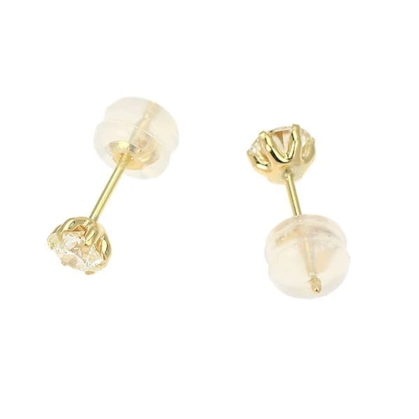 K18YG DIAMOND EARRINGS - 2