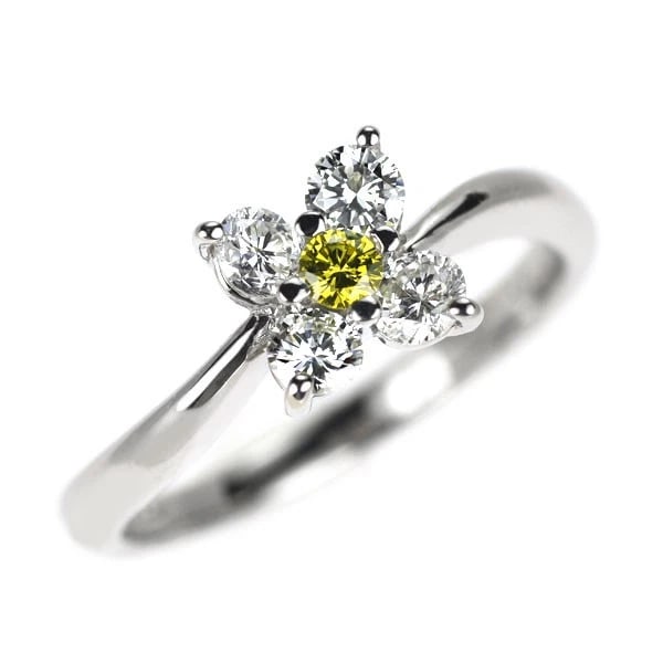 PT900 TREAT YELLOW DIAMOND RING: Pt900 treat yellow diamond ring Brand: None Type: ring Material: Pt900 Color: none Size: 6 US Accessories: None Accessories Notice: When purchasing pre-owned goods, please refer to the photos