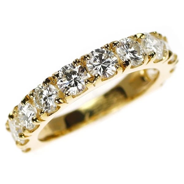 K18YG DIAMOND RING: K18YG diamond ring Brand: None Type: ring Material: K18YG Color: YG Size: 6 US Accessories: None Accessories Notice: When purchasing pre-owned goods, please refer to the photos of the item
