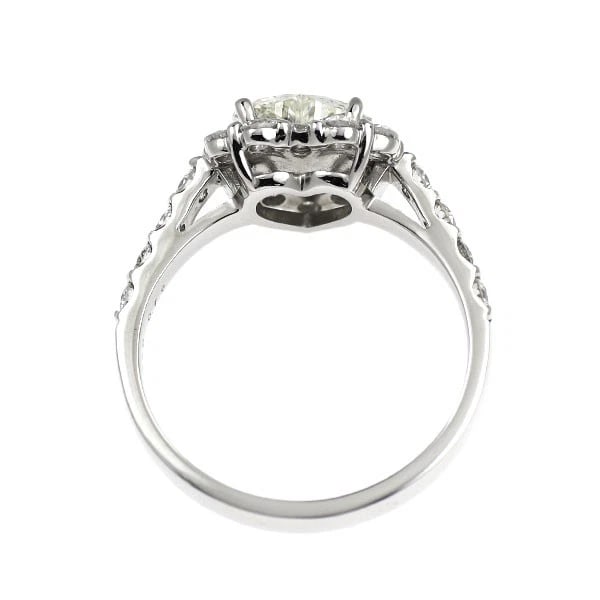 PT950 HEART SHAPE DIAMOND RING - 2