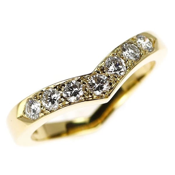 TIFFANY & CO K18YG DIAMOND RING: Tiffany & Co K18YG diamond ring Brand: Tiffany Type: ring Material: K18YG Color: YG Size: 5.25 US Accessories: None Accessories Notice: When purchasing pre-owned goods, please refer to the