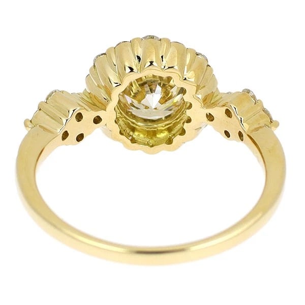 K18YG DIAMOND RING - 3