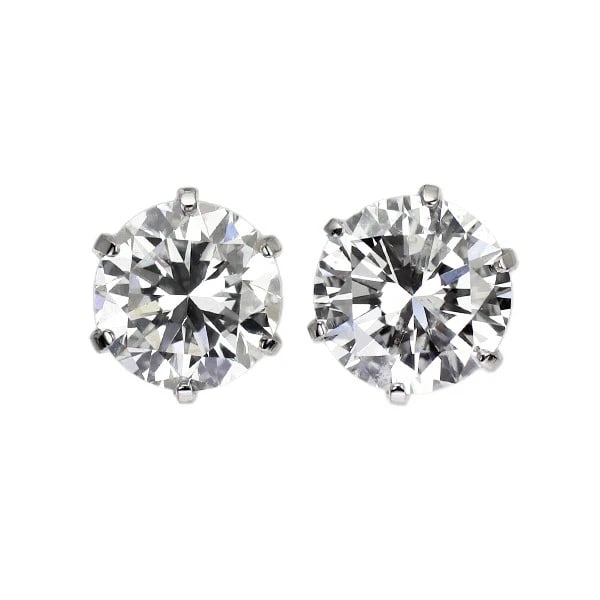 PT900 DIAMOND EARRINGS: Pt900 Diamond Earrings Brand: None Type: piercing Material: Pt900 Main Stone/Creation Natural Color: Silver Size: Length/Width/Diameter5.3 Accessories: None Accessories Notice: When