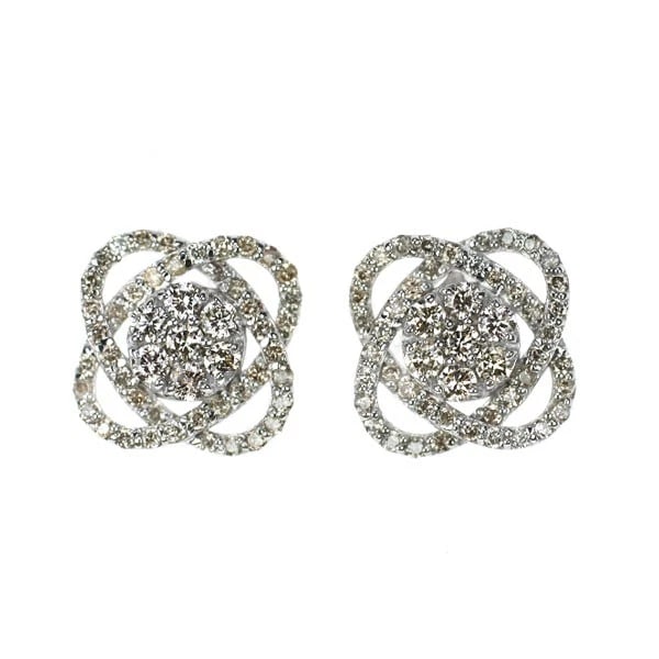 K18WG DIAMOND EARRING: K18WG diamond earring Brand: None Type: piercing Material: K18WG Color: WG Size: Length/Width/Diameter9.2 Width/Thickness9.2 Accessories: None Accessories Notice: When purchasing pre-owned