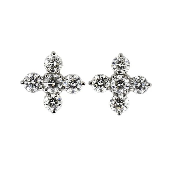 PT900 DIAMOND EARRING: Pt900 diamond earring Brand: None Type: piercing Material: Pt900 Color: none Size: Length/Width/Diameter10.0 Accessories: None Accessories Notice: When purchasing pre-owned goods, please