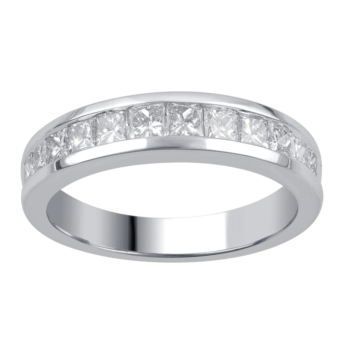WOMEN'S 10K WHITE GOLD PRINCESS DIAMOND RING (1 of 2)
