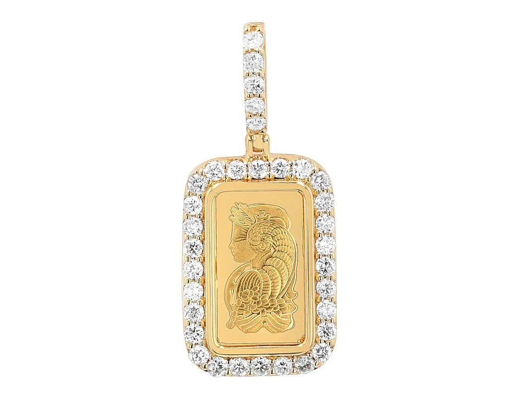 24K SUISSE LADY FORTUNA GOLD DIAMOND PENDANT 10K GOLD: 24K Suisse Lady Fortuna Gold Diamond Pendant 10K Gold Brand: None Type: Pendant Material: 10K Yellow Gold Main Stone/Creation Natural Color: Yellow Gold Size: Dimension 1.2" Accessories: None